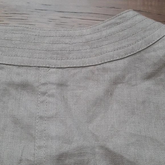 Linen Button Front Jacket Blazer - Picture 12 of 13